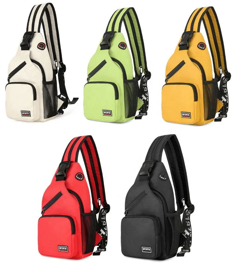 

Hot new style unisex chest bag waterproof large capacity backpack crossbody hand bag