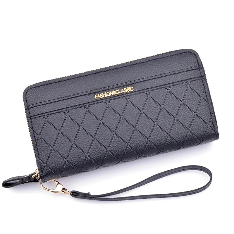 

2021 New Double Zipper long wallet Clutch Purse for women