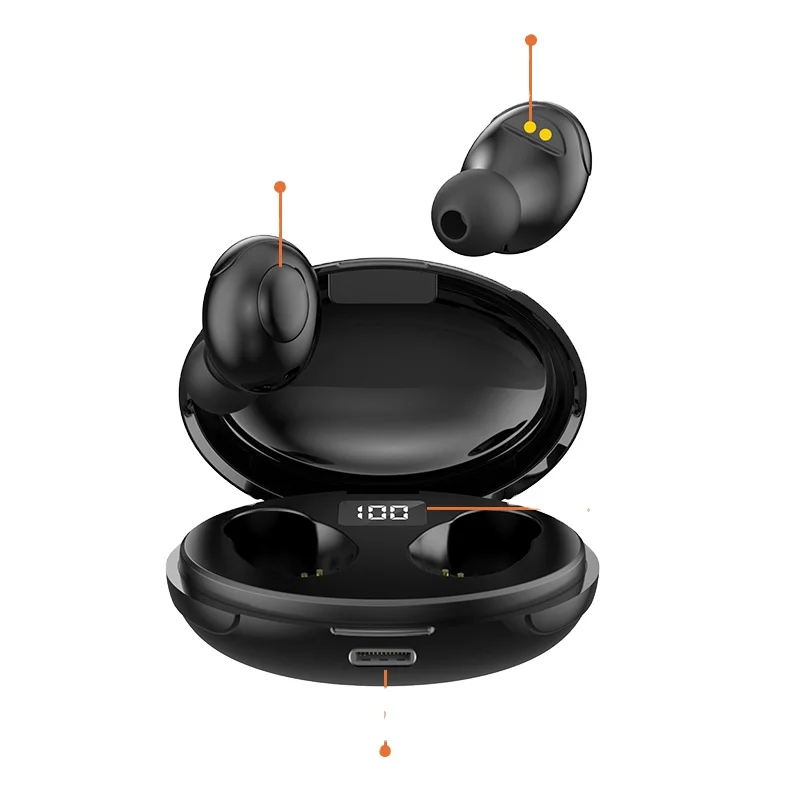 

Type-c Interface Smart Fast Charging Wireless Earphones Tws T5 Earbuds, Multi