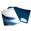 Paper material single pockets free logo design high quality colorful presentation medical record folder