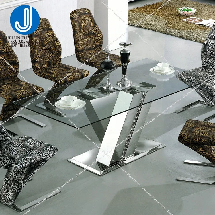 Factory supply natural stainless steel rectangle shape marble top 4x8 table z table room table