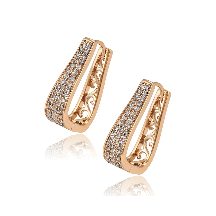 

99517 Xuping Jewelry Fashion 18K Gold Plated earrings with multi stones