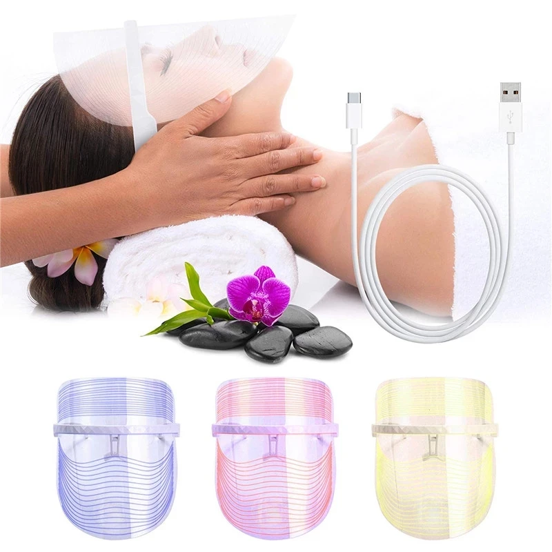 

Hot-Selling Facial Photon Therapy Whitening Wrinkle Removal LED Face Mask