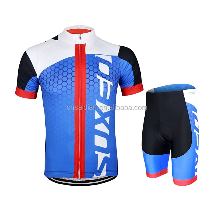 

Wholesale Manufacturer China Custom Sublimation cycling wear short sleeve jersey mens set, Customized color