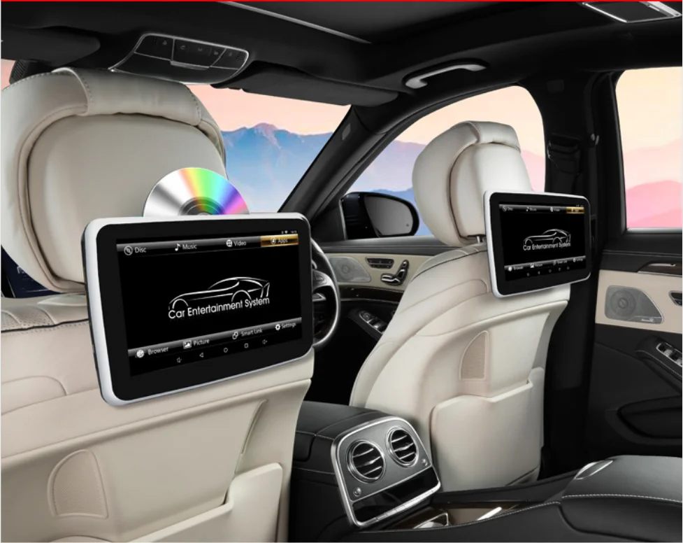 
11.6 Inch Android 9.0 Car Headrest Monitor 1920*1080 HD 1080P Video Touch Screen WIFI Bluetooth MP5 Video Player For Passenger 