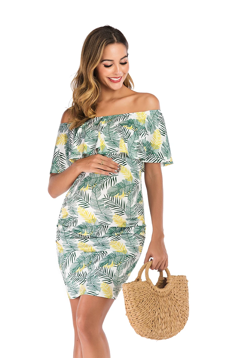 pineapple maternity dress