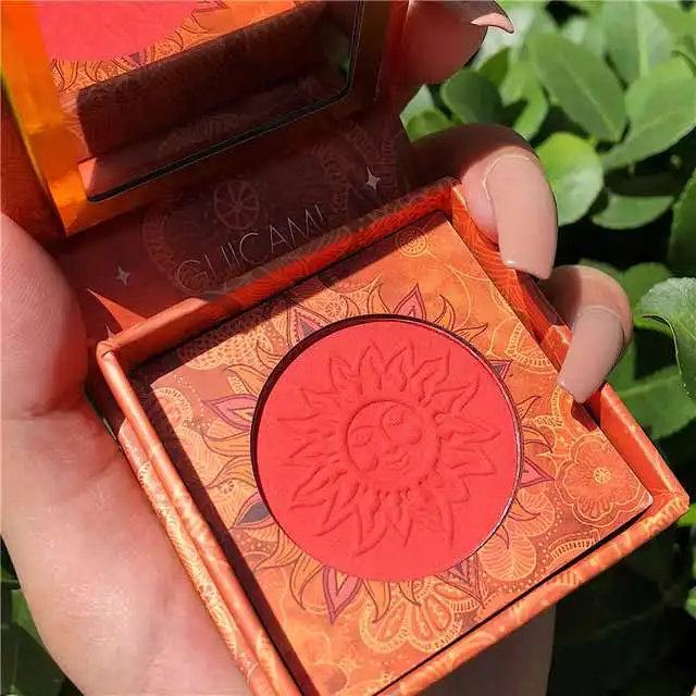 

GUICAMI Peach Blush Powder Waterproof Long Lasting Pearl Matte Eyeshadow Palette Makeup Lasting Gloss Contour Makeup