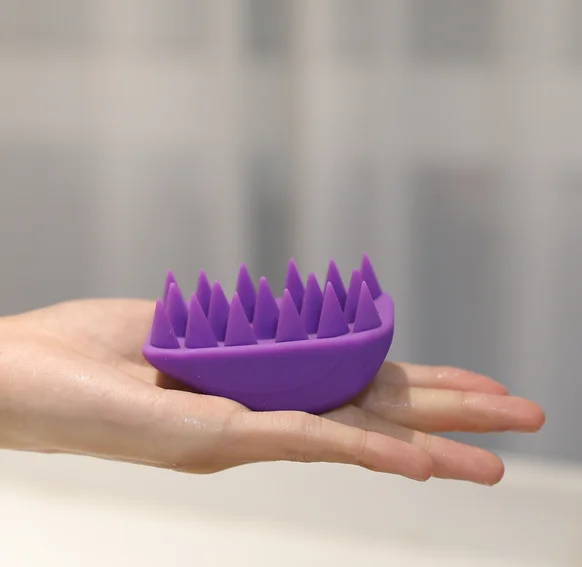 

silicone scalp massage hair brush silicone hair comb, Customized color