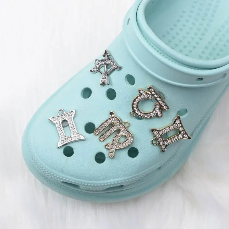 

Zodiac size Charms metal Shoe Charms For Croc decoration designer jibz charms, Customized
