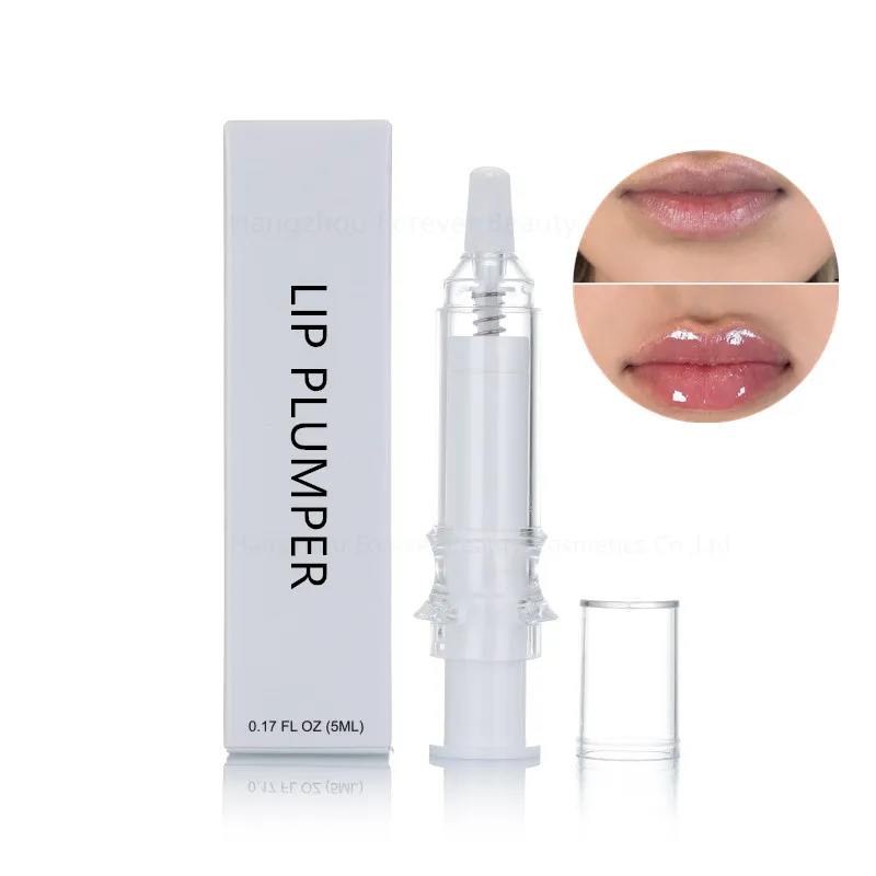 

OEM lip plumping booster syringe custom container lip plumper gloss private label