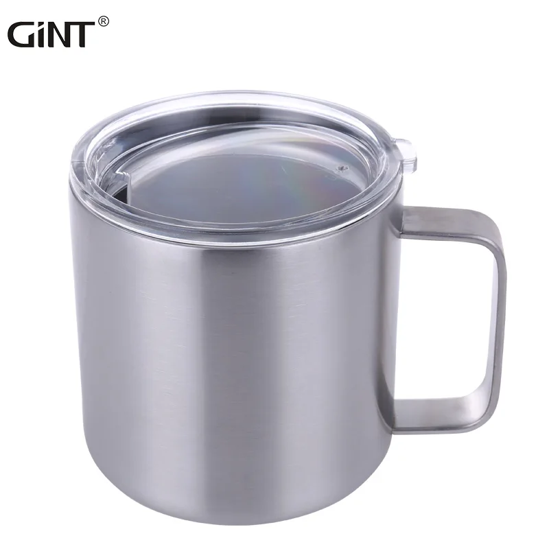 

Gint Popular Double wall vacuum stainless steel insulated water mug customized coffee mud with handle for office