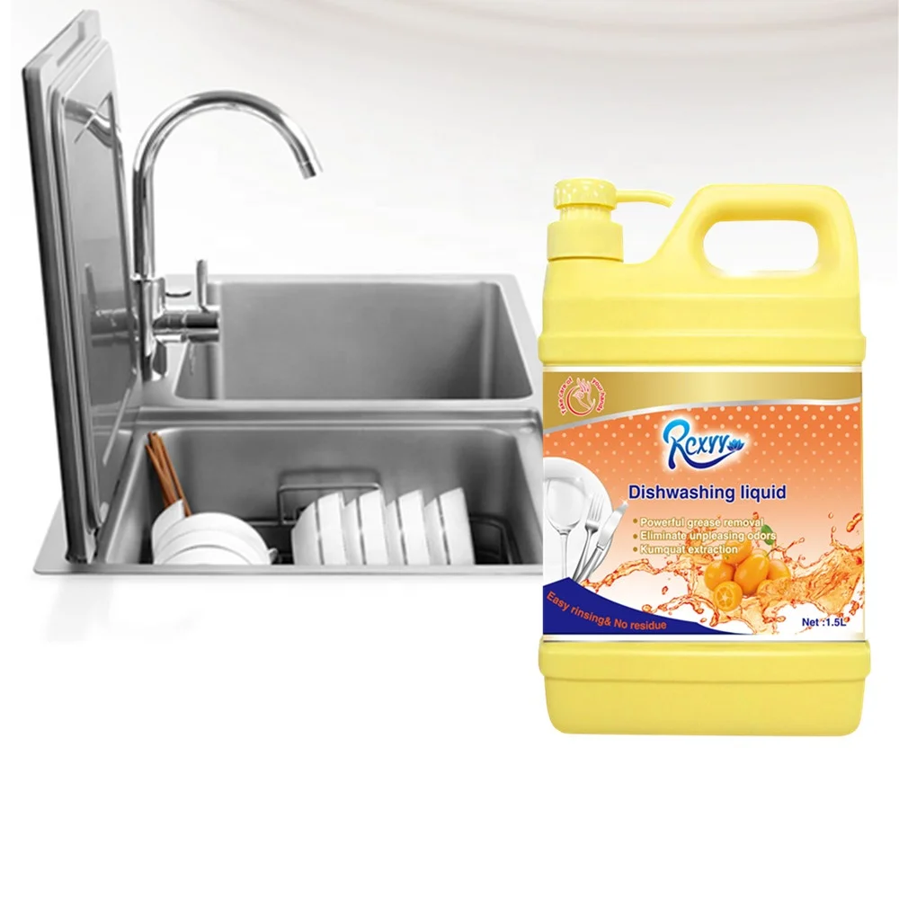 

Usage Safe Strong Cleaning Agent Oil-removal Tableware Cleaner Liquid Pan Dish Washing Detergent, Yellow