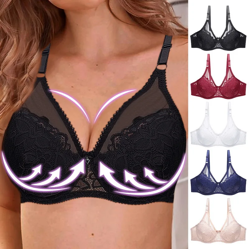 

Wholesale Custom High Quality Womens Lace Push Up Adjustable Comfortable Gather Breathable Sexy Bra Set