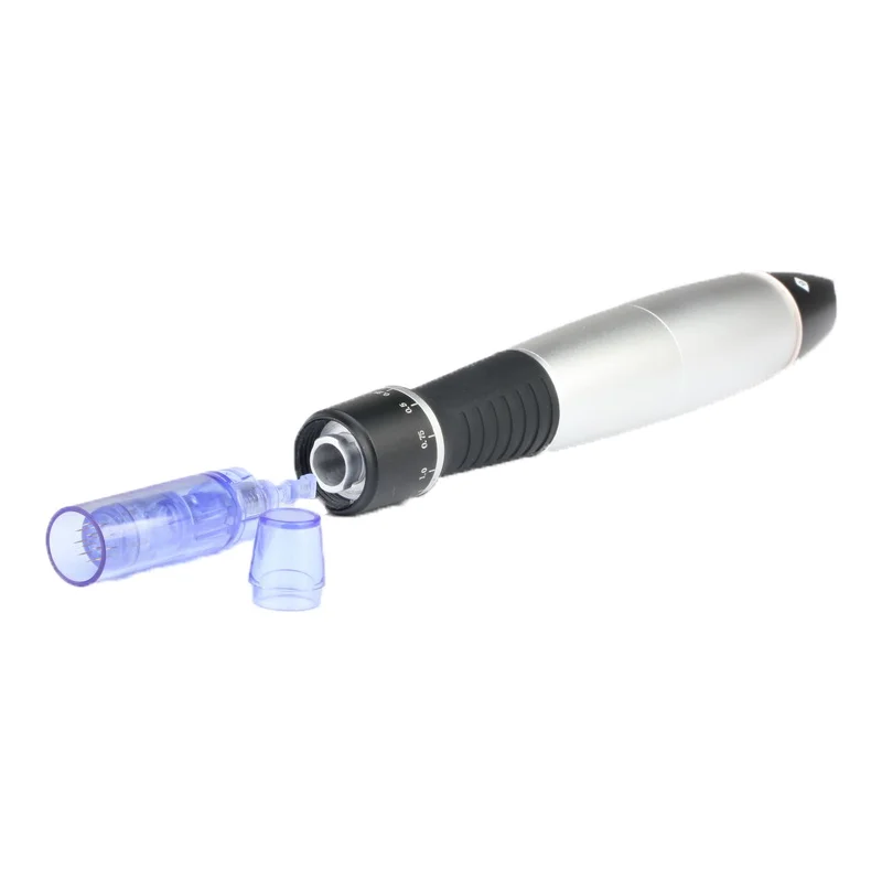 

Derma pen Professional Micro Needling Pen Efoliate Shrink Pores Mesotherapy Auto Micro Needle Derma System Therapy, Sliver