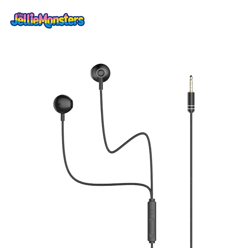 

The Jellie Monster Free sample 3.5mm 1.2 M jack TPE earphones headphone headsets handsfree stereo wired earphone for phone