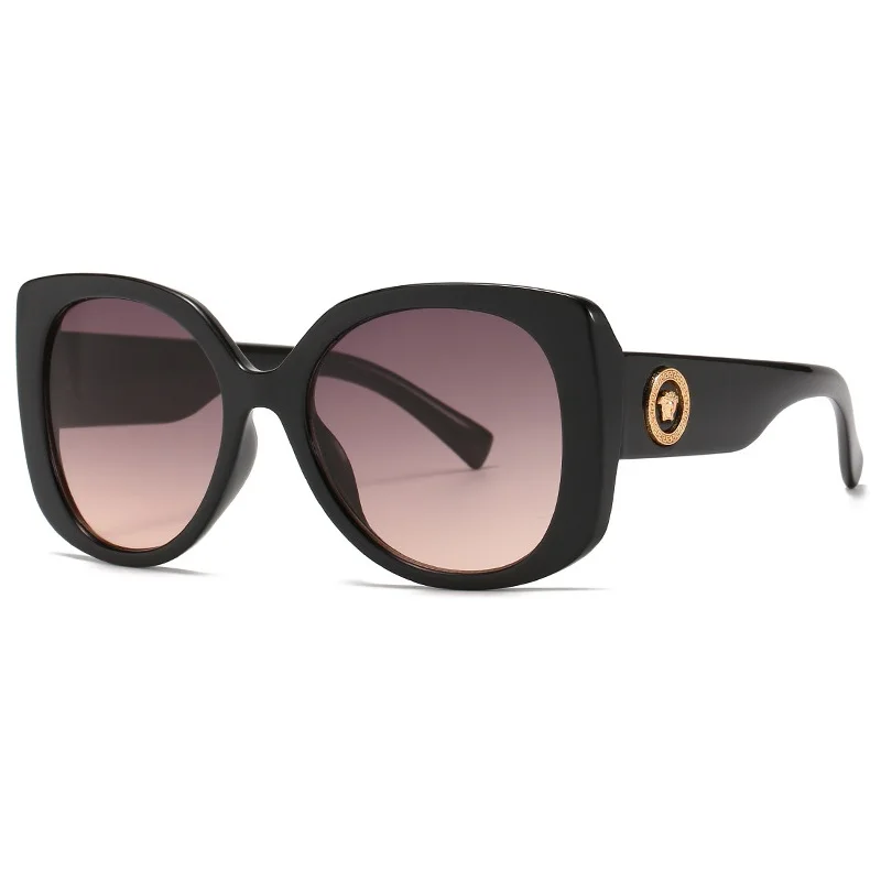 

Fashion Brand Designer Oversized Big Frame Gradient UV400 PC Lens Square Shades Sunglasses Womens 2021 New Sun Glasses