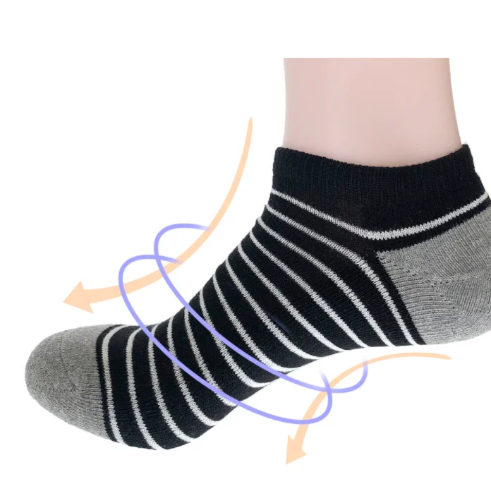 

ML-127 Quick Dry Sweat-Absorbent Men Short Stripe Design Socks For Men, Custom color