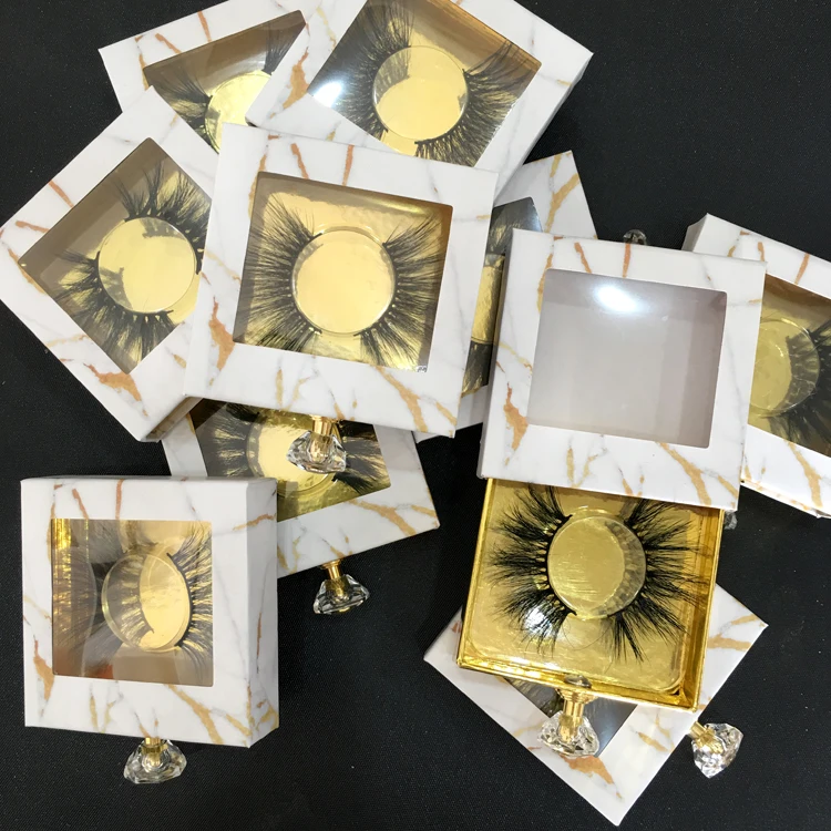 

01-35 mink faux eyelashes real 25mm eye lashes