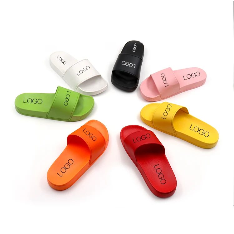 

Free shipping in USA Logo Pvc Blank Designers Custom Slippers Slide SandalSlides Footwear Men'S Sandals Slippers