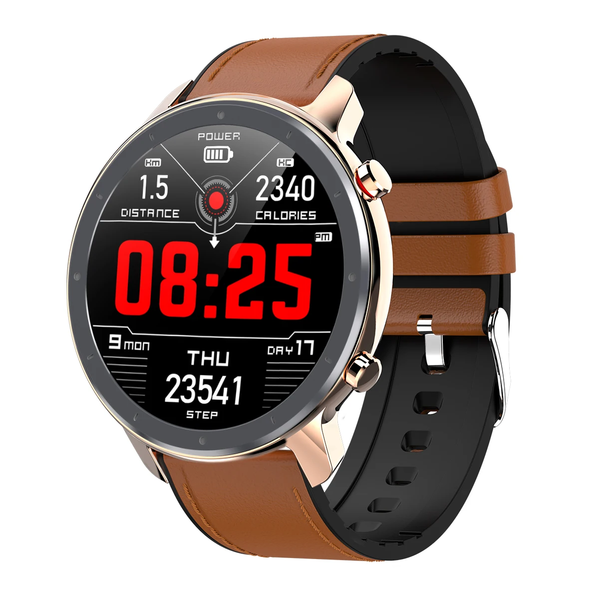 

Newest Products multi-sports heart rate blood pressure and stress L11 android smart watch for man