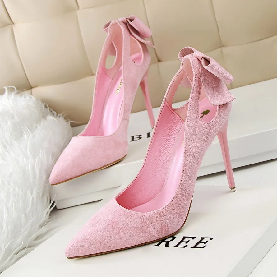 

B13516A sexy lady velvet low-heeled shoes women dress high heel shoes