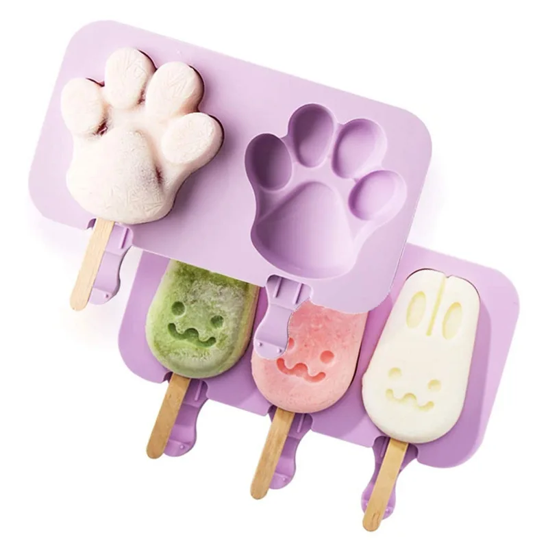 

Silicone Ice Cream Bar Mold Summer Ice Cream Popsicle Mold Diy Homemade Popsicle Mold