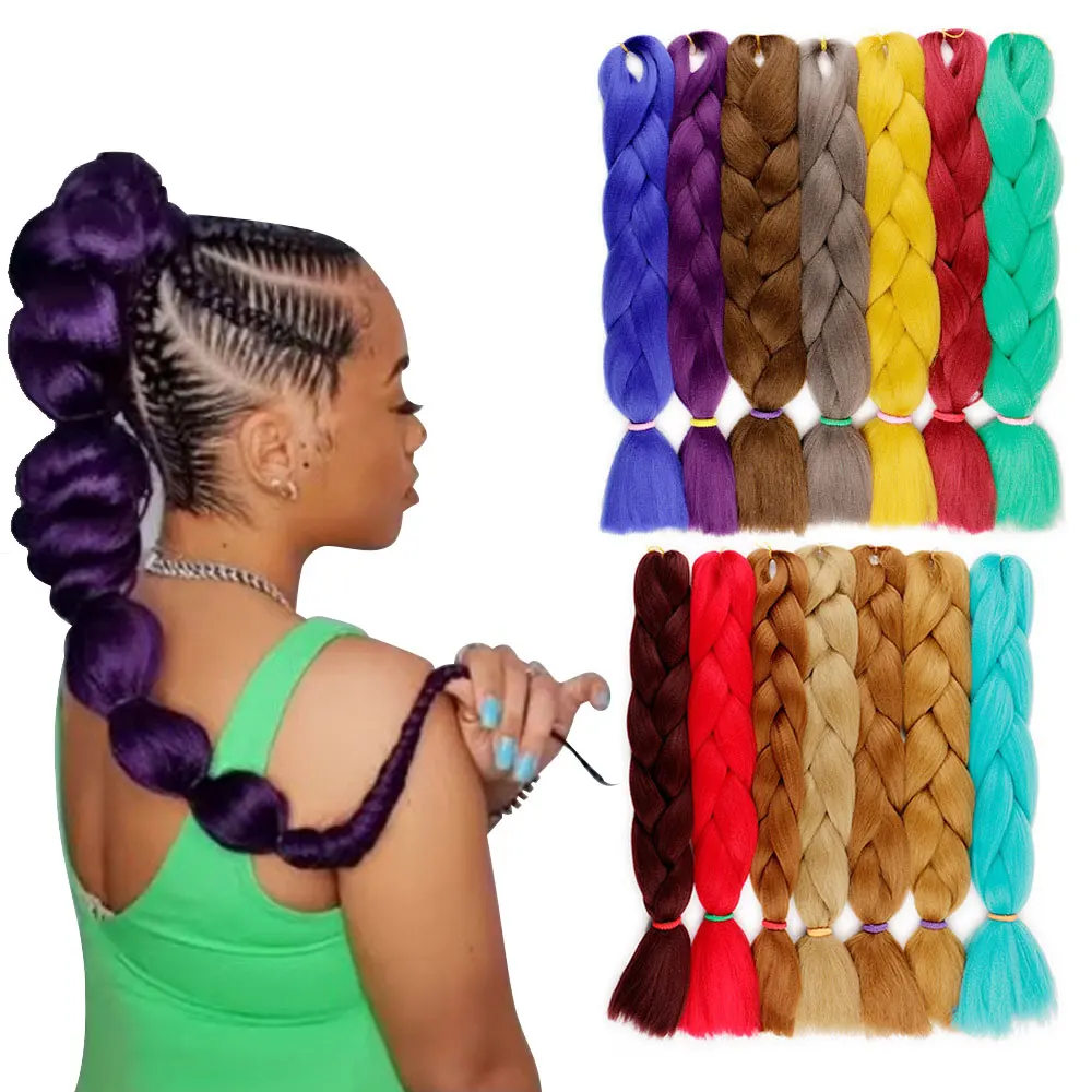 

2021New Arrival Free Sample Synthetic Yaki Ombre Jumbo Braid For African Hair Extension