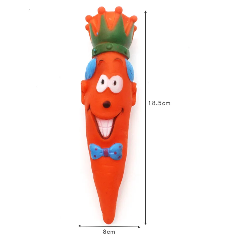 

Vegetable Toys Vinyl Sounding Fun Pet Dog Toy Eggplant Cabbage Carrot Cabbage Pet Toys Wholesale, Orange