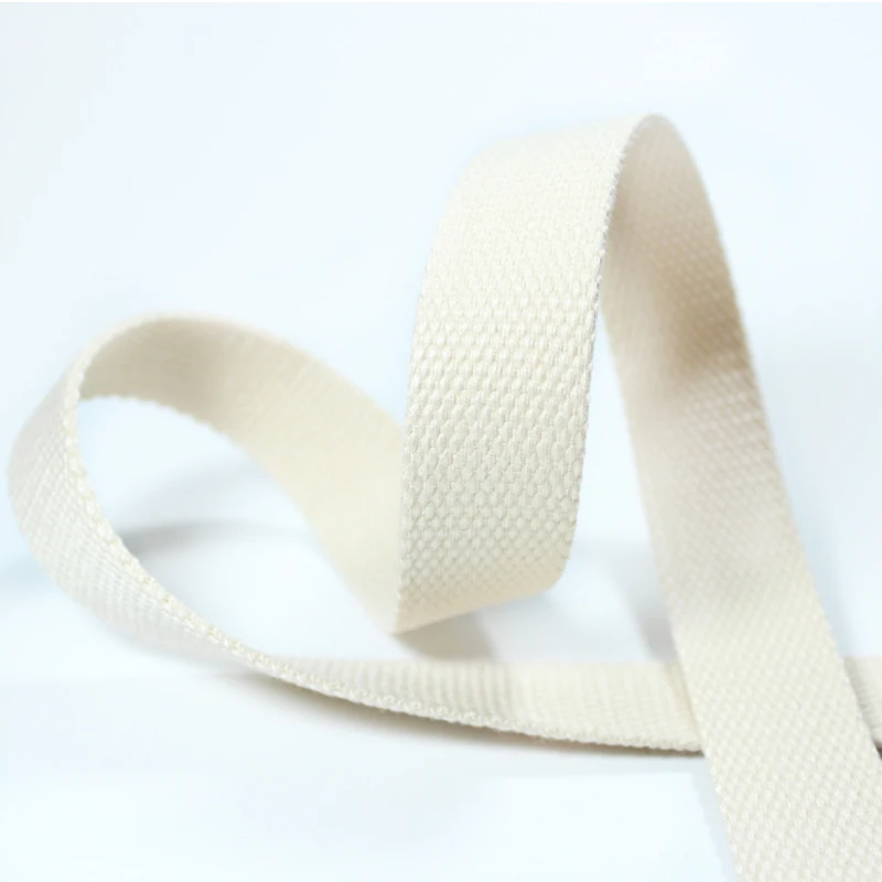 

1 inch thickness 2mm strong heavy duty cotton webbing tape strap 25mm per roll for luggage