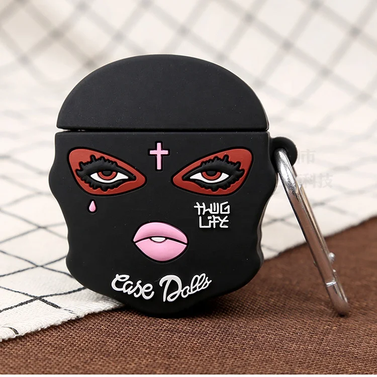 

Unique handbag with key chain hook for airpod pro case cover designers luxury Turban girl for airpod cases, Mix colors