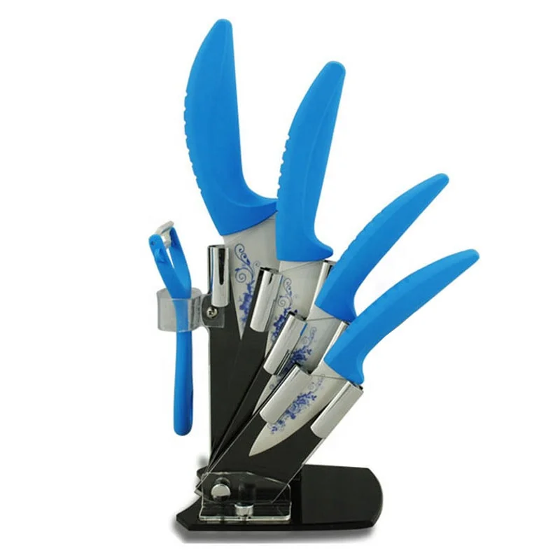 

Beauty Gifts High Quality 6 piece a set kitchenware Zirconia kitchen Ceramic Knife tool Set Peeler and Holder kitchen knife set