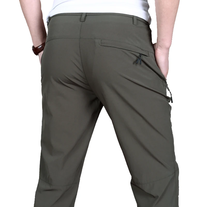 Men Summer Softshell Pants Water Resistant Outdoor Sport Pants Long ...