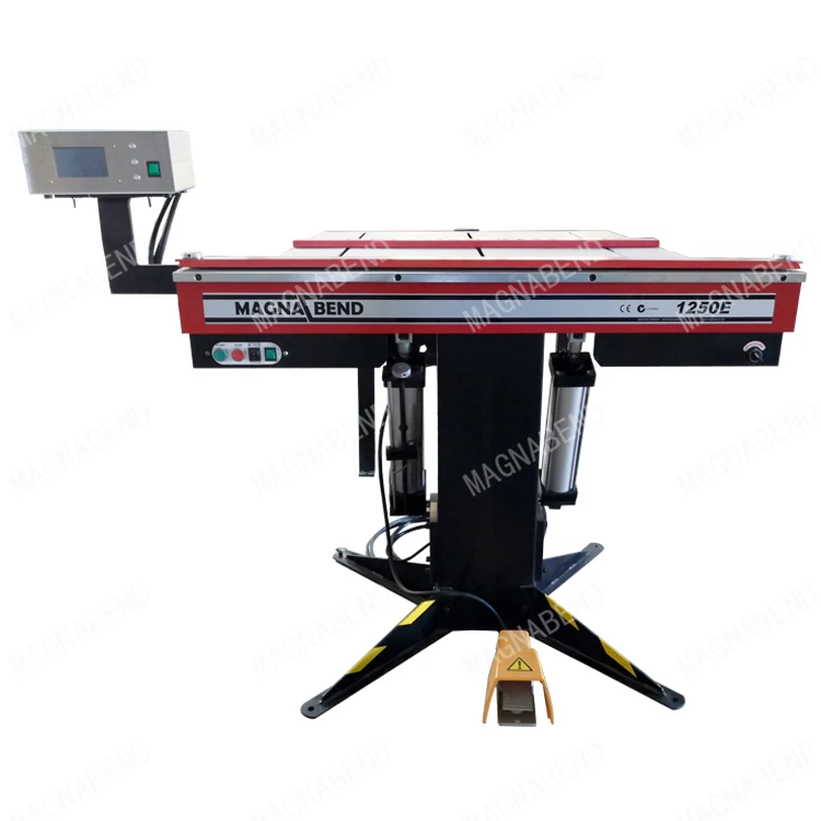 
Magnabend electromagnetic pneumatic sheet metal bending machine with backgauge 