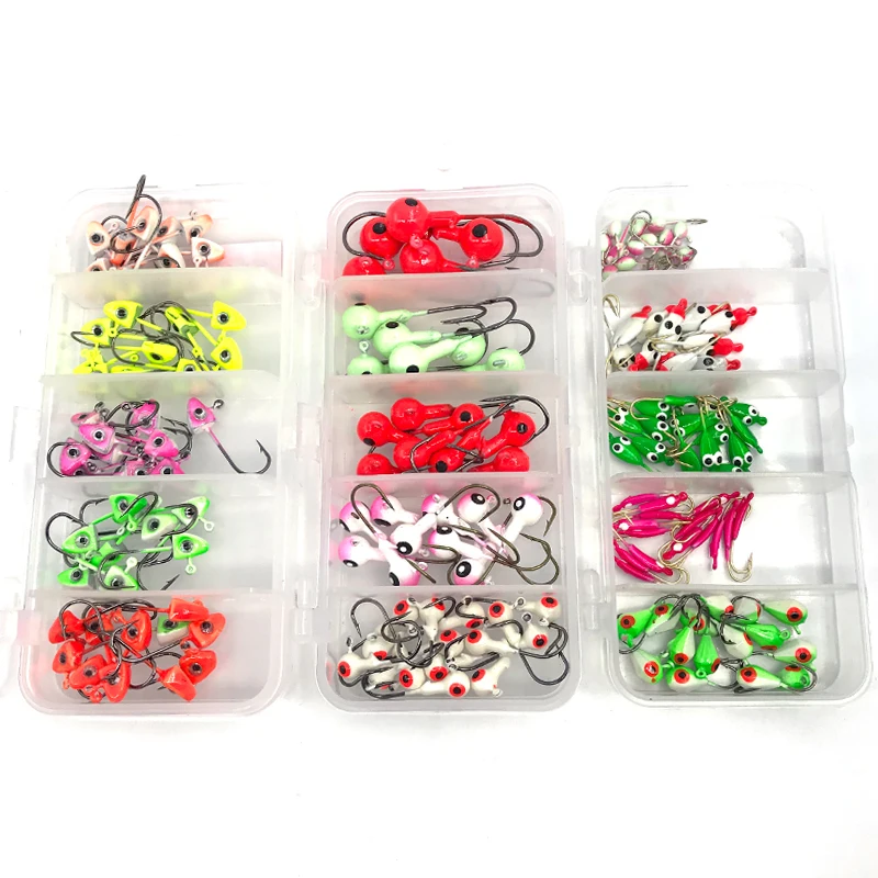 

OBSESSION Jig Head Set High Quality Round Colorful Lead Jig Head Hook Fishing Lure Hook for Soft Lure