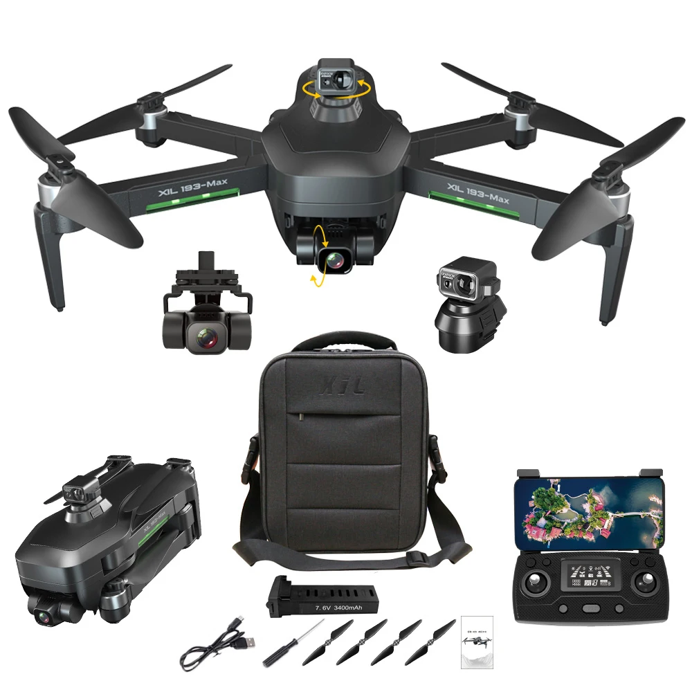 

2021 Hot Sale SG906 MAX drone camera 4K hd Obstacle Avoidance drones professional long distance WIFI FPV GPS 3-Axis VS F11 4K, Black