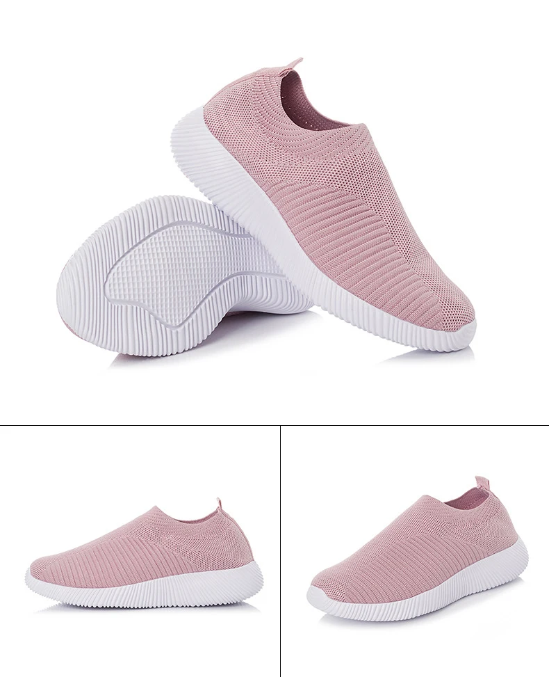 Minika Custom Women's Fashion Sneakers Slip On Loafer Shoes Breathable