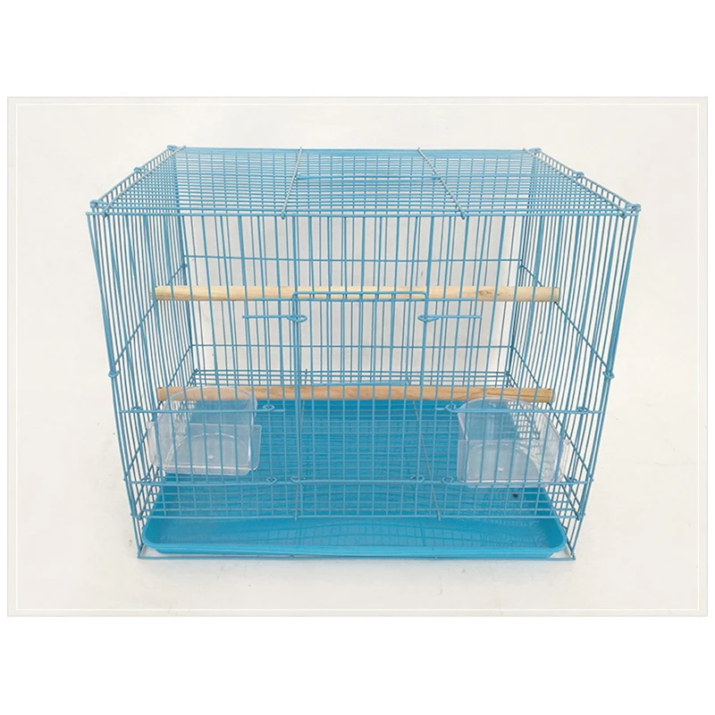 

Stacking Iron Wire Pigeon Parrot Canary Breeding Bird Cage Custom Manufacturer Stacking Aviary Breeding Cages for Birds, Blue, orange, pink