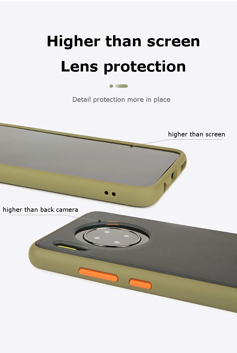 For Huawei Mate 30 Pro Case Translucent Slim Matte Protective Back Cover Case for Huawei Mate 30