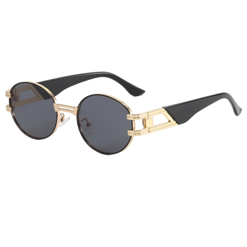 

Superhot Eyewear 22006 Fashion 2023 Retro Art Nouveau Vintage Style Round Metal Steampunk Sunglasses