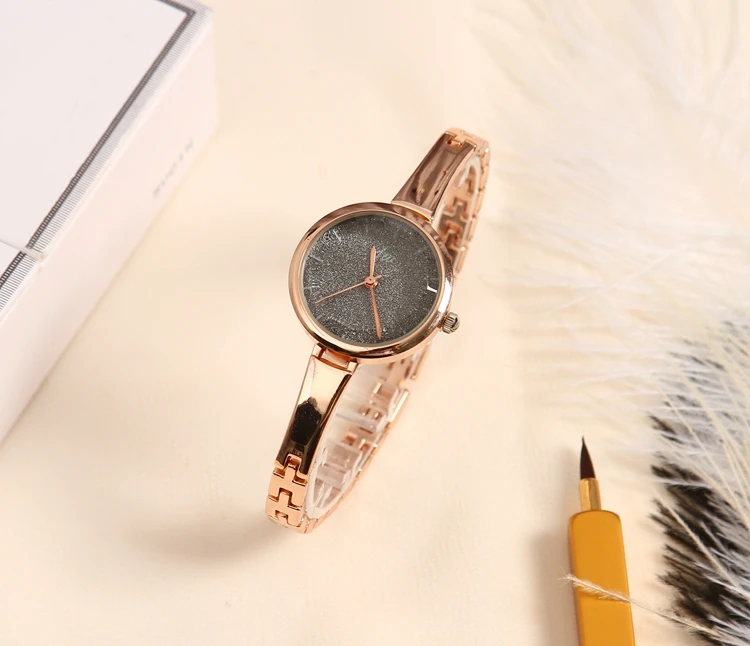 

JW 6320 Chinese Lady Hand Watch Stainless Steel Slim Strap Analog Quartz Cheap Charm Women Rose Gold Watches, As picture