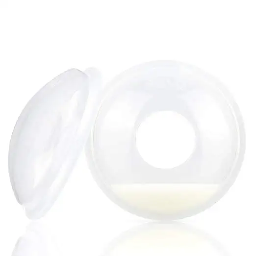 

BPA Free 2pcs Breastmilk Feeding Shell Saver Handsfree Silicone Milk Collector Cups, Transaprent