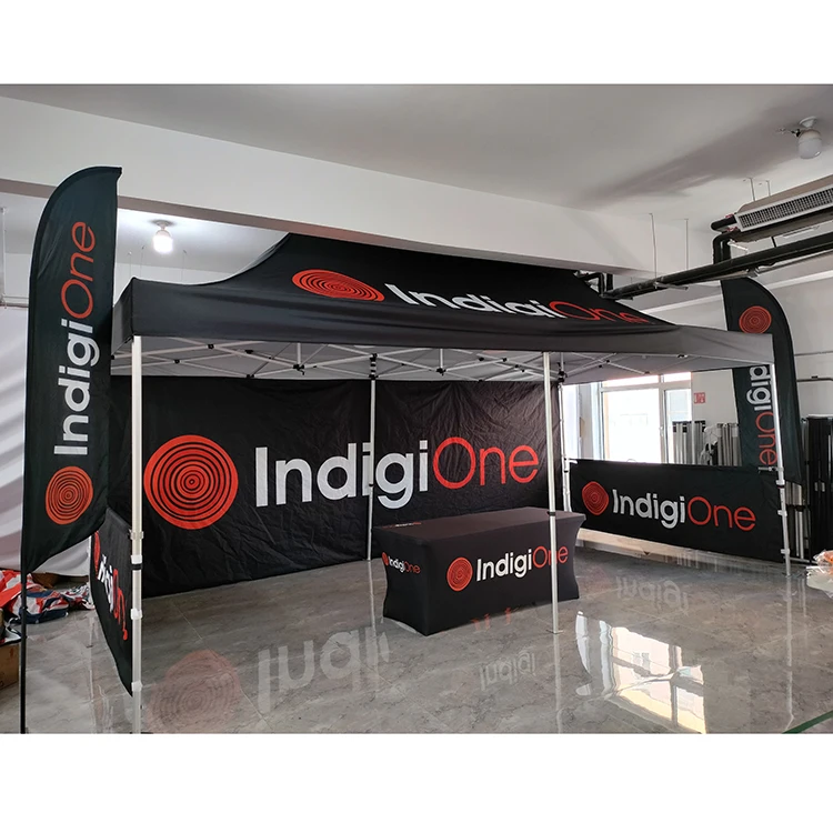 Sunshine Custom Outdoor Branded Commercial Trade Show Folding Big Tent Popup Gazebo Canopy Tent Aluminum Frame Free Design