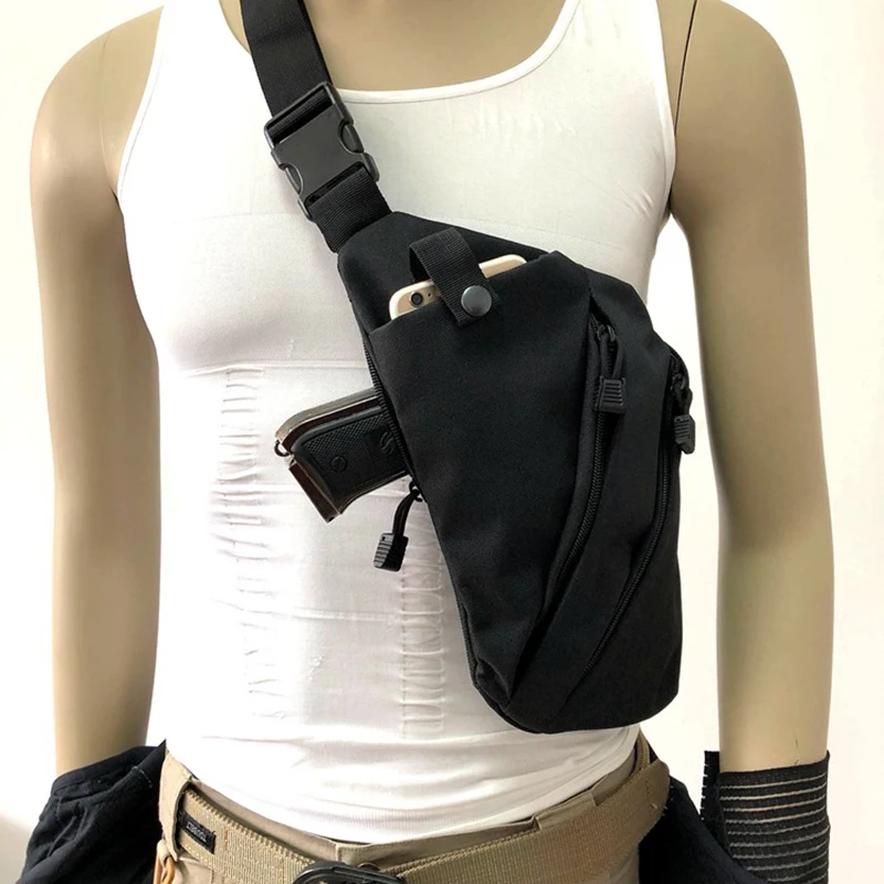 

Multifunctional Concealed Tactical Storage Hand Gun Bag Holster Men Left Right Pistol Shoulder Bag Anti-theft Chest Bag, 5kinds or customized