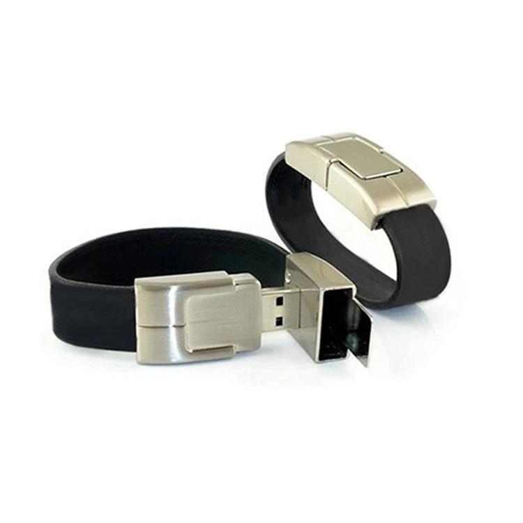 

Real Capacity Leather Bracelets USB Flash Drive 8GB Leather Pen Drive