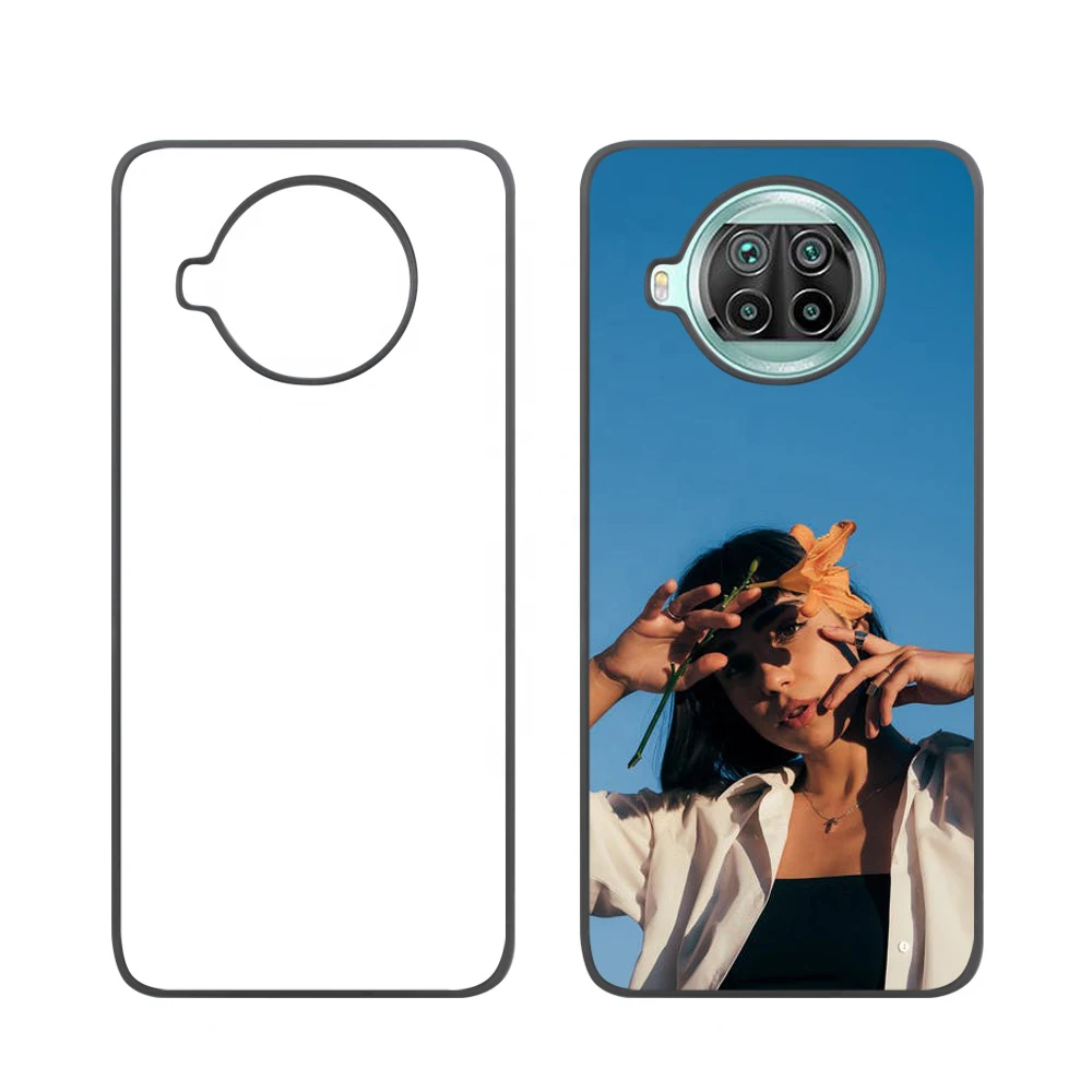 

Blank 2D sublimation TPU+PC phone cases for Xiaomi Mi 8/Mi 9T/Mi 10T lite/Mi 11/note 10 lite with aluminum insert, Black,white,clear