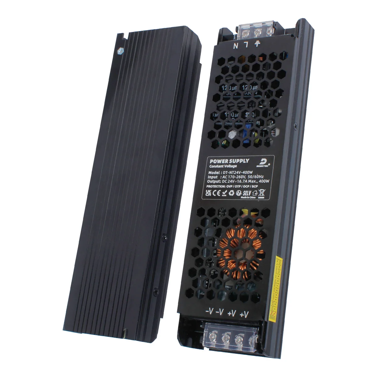 DUSKTEC 200w Constant Voltage Led Driver 24v12v Switching Led Lighting Power Supply for Led Strip Light