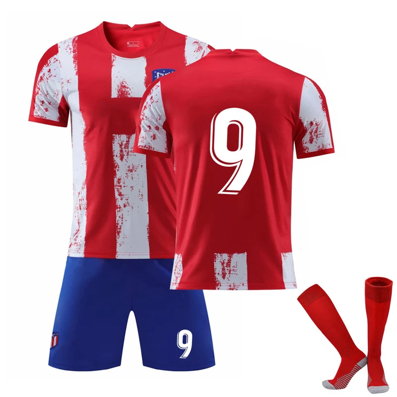 

Factory Supplier professional printing Logo New quick dry Thailand quality comfortable kids Football Jerseys soccer uniform