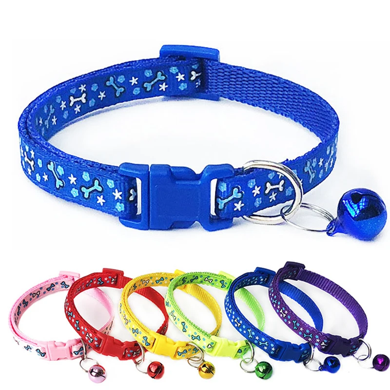

Colorul Pet Supplies Cat Collar With Bell Adjustable Buckle Collar Cat Pet Supplies Cat Collar