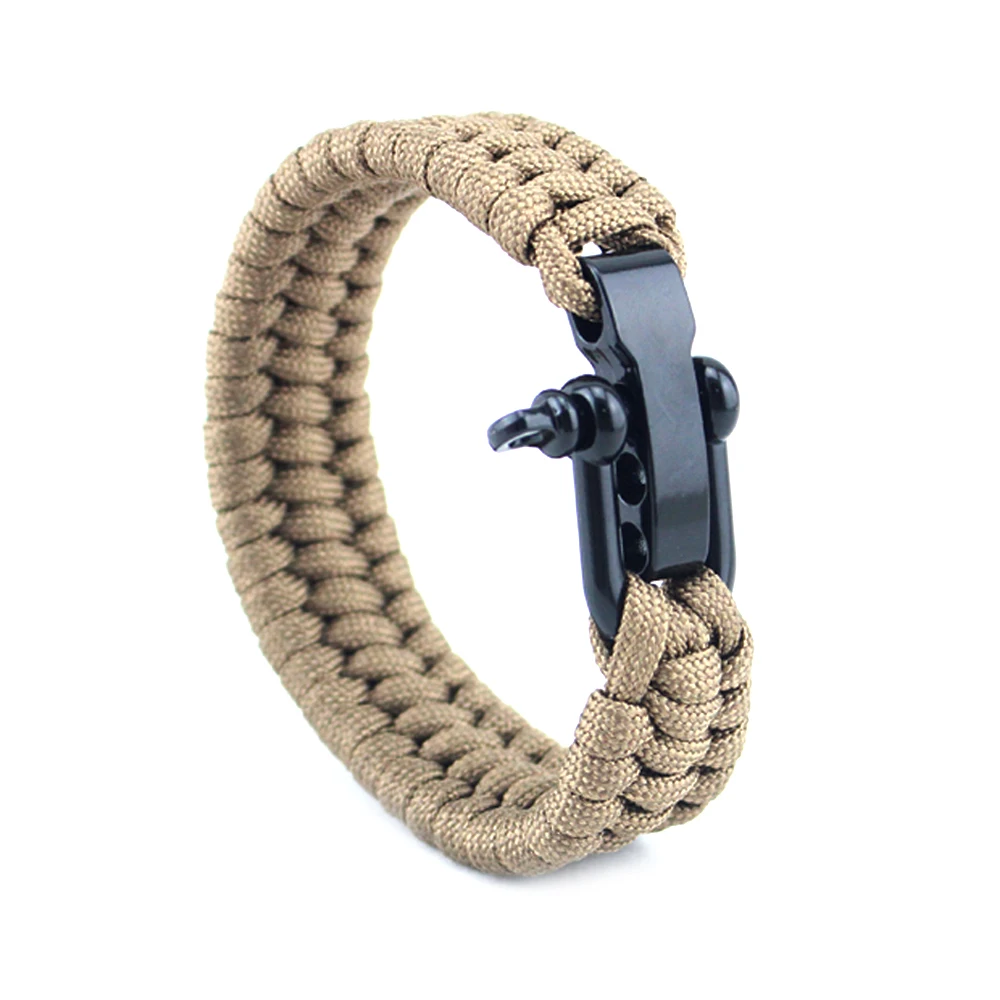 

Everyday Use New Outdoor Items for Camping Bracelet Nylon Rope, Hot Seller Camping Equipment Custom Bead Bracelets Fashionable, Customized color