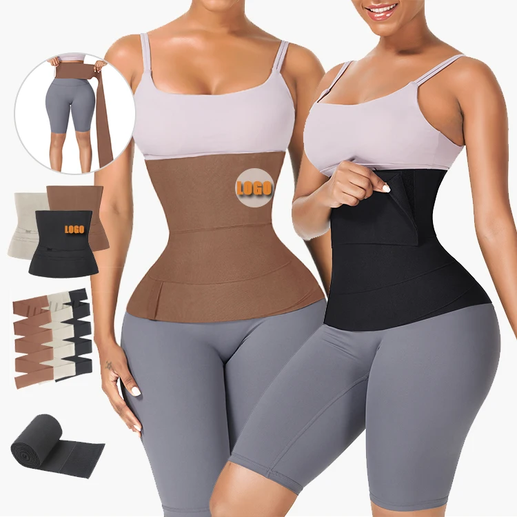 

Custom Services  Bandage Tummy Wrapwaist Shaper Women Invisible Waist Trainer Wrap Belt